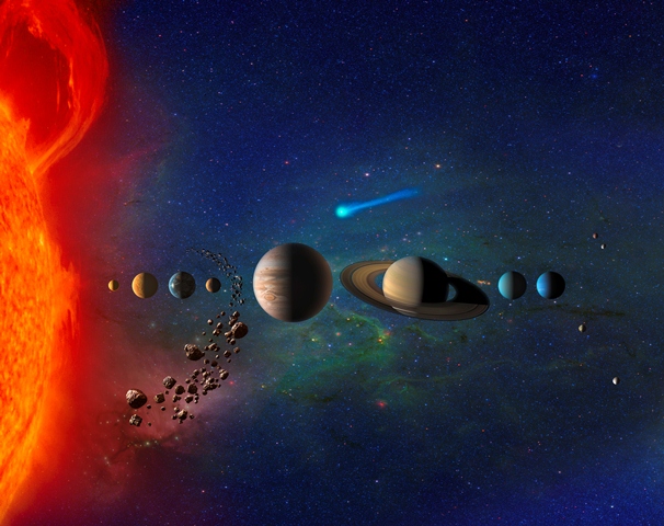 Solar System (artist's impression)