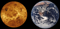 Größenvergleich Venus-Erde Quelle: Nasa