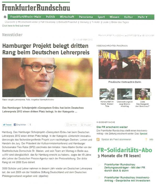 Frankfurter Rundschau 28.11.2012
