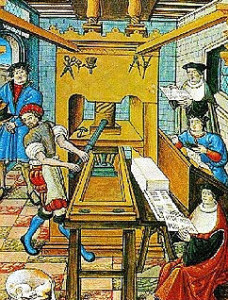 Buchdruckpresse